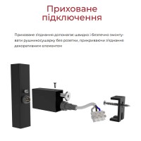 6.1.0803.06.WM Рушникосушка ел. HF Leeds  970x430 білий мат, в комплекті з прих.підкл (1 сорт) Hygge Family фото 6