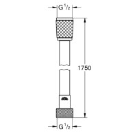 28154002 Relexaflex Душовий шланг 1750 mm (1 сорт) Grohe фото 3
