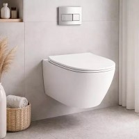 JU18/F85 Juniper Унітаз підвісний турбозмив Vertigo flush,  білий (1 сорт) SIMAS