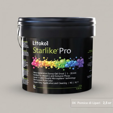 Клей-зат Starlike Pro 04 Pomice di Lipario 2.5кг (1 сорт) Litokol