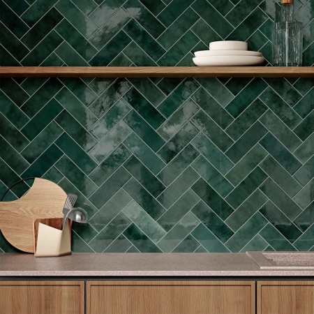 BLISS GREEN 6,5X20 (1 сорт) ALMERA CERAMICA (SPAIN)