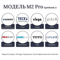 E10053 Кноппка M2 PRO для Tece, Vitra,Cersanit, Jomotech, Delta з розсхідниками (1 сорт) EDPLIT фото 5