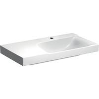500.535.01.1 Xeno2 Раковина 90 см,  з полицею зліва, з 1 отвором під зміш., без переливу, покриття K Geberit
