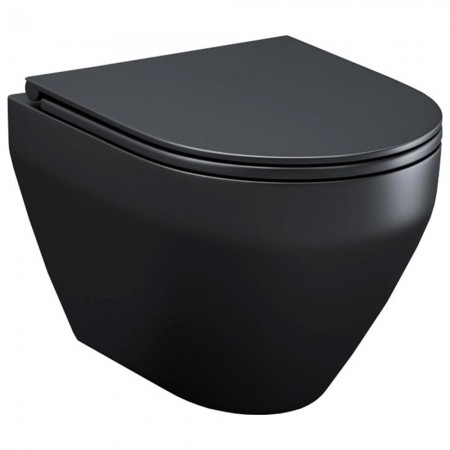 C701700MBSC SPIRIT V2.0  Унітаз підвісний FlashClean з кришкою, чорний матовий (1 сорт) AM.PM