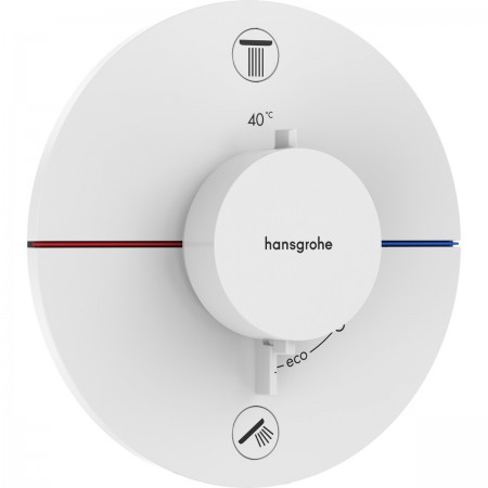 15554700 HG ShowerSelect Comfort S Зовнішня частина термостата на 2 споживачі, білий матовий (1 сорт HANSGROHE