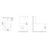 CLA8600SC Like унітаз-компакт Aquaspin з сидінням мікроліфт (1 сорт) AM.PM фото 2
