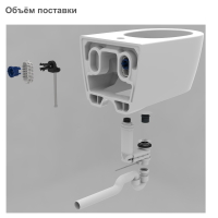500.690.01.1 Підвісне біде ONE, прих.кріплення, захисне покриття KeraTect: в комплекті зі звукоізолю Geberit фото 4