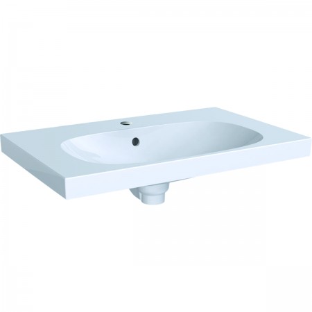 500.622.01.2 Geberit Acanto Умивальник 75см, з отвором, з переливом, білий (1 сорт) Geberit