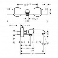 13114000 Ecostat Comfort Термостат д/ванни (1 сорт) HANSGROHE фото 5