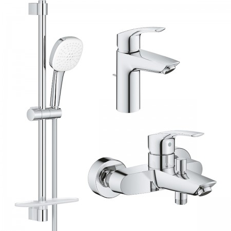 UA123238S3 Eurosmart Набір д/ванни (2змішувача+1душовий набір) (1 сорт) Grohe
