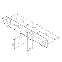 A50A35900 Inspire 2.0, Набір гачків для рушників, хром, шт (1 сорт) AM.PM фото 5