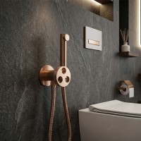 38916AMAMEU STYLE  Зовнішня частина гігієнічного душу, матове рожеве золото (1 сорт) Bongio