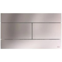 057141 Slim  клавіша подвійного змиву, Inox (1 сорт) OLI фото 1