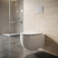 K1, WCSBLV+CWBC  Bull Унітаз підвісний безобідковий з Silent Vertigo змивом з кришкою soft-close, бі SDR фото 3