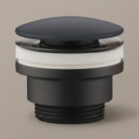 PIL01NM(BA) донний клапан, чорний матовий/ колір кришки Basalto (1 сорт) CIELO