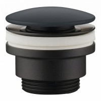 PIL01NM(BA) донний клапан, чорний матовий/ колір кришки Basalto (1 сорт) CIELO фото 1