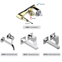 Z00801000000005 Внутрішня частина змішувача для раковини TEO, PLY (1 сорт) Bossini фото 2