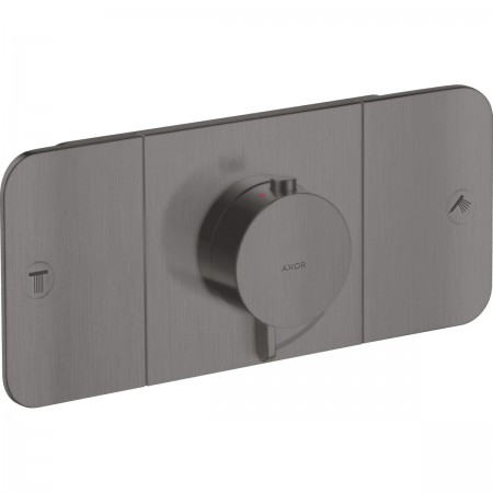 45712340 AXM Axor One Зовнішня частина термостата, Brushed Black Chrome (1 сорт) Axor