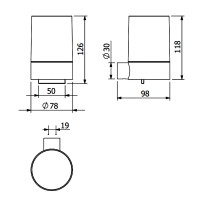 58976N0 KLUDI-VELA R Дозатор рідкого мила, біле матове скло/брашоване золото (1 сорт) Kludi фото 1