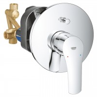 UA26415SC11  Eurosmart  Комплект для душу вбудованого монтажу Tempesta 250, 3 споживачі, хром, 4 пак Grohe фото 1