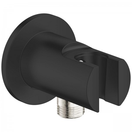 286282431 Tempesta Шлангове підключення з тримачем, чорний мат (1 сорт) Grohe