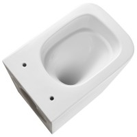 DFL0520111W Flow square Підвісний безобідковий унітаз з кришкою soft-close, Vortex Flush, білий глян Devit фото 7