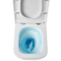 DFL0520111W Flow square Підвісний безобідковий унітаз з кришкою soft-close, Vortex Flush, білий глян Devit фото 13