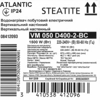 841361/841209  Водонагрівач побутовий електричний Atlantic Steatite Elite VM  050 D400-2-BC (1500W)  Atlantic фото 6
