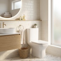 3710020 FRAME Унітаз-компакт з кришкою soft-close безобідковий, Vortex Flush, білий (1 сорт) Devit фото 3