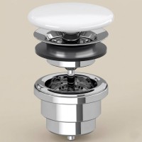 68350001  Донний клапан білий (1 сорт) VILLEROY  BOCH
