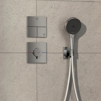 15573000 HG ShowerSelect Comfort E Перемикач режимів прихованого монтажу на 3 режими, хром (1 сорт) HANSGROHE фото 2