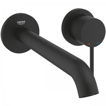 29193KF1 Essence New OHM Змішувач для раковини, 2 отвори, L-Size, чорний матовий (1 сорт) Grohe