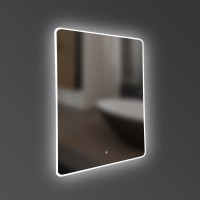 5255670 ACQUA Дзеркало 500х700 закруглене, з тачсенсором та LED підсвідкою (1 сорт) Devit фото 1
