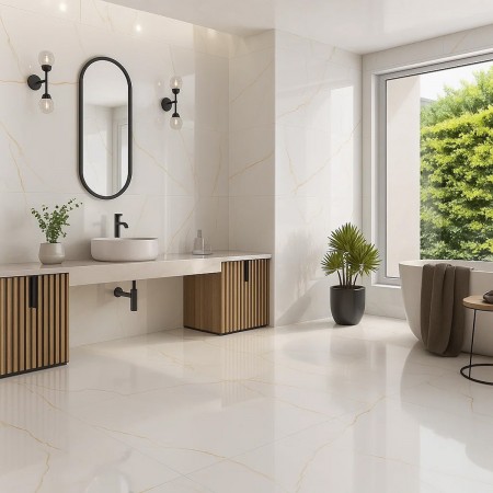 120x120 PRIS.BIANCO MAR GOLD PUL (1 сорт) ALMERA CERAMICA (SPAIN)