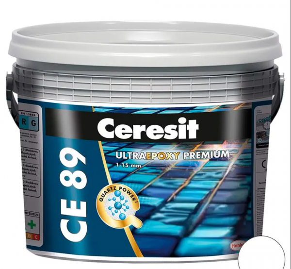 Зат CE 89 ULTRAEPOXY PREMIUM 2,5 кг №801  білий (1 сорт) Ceresit