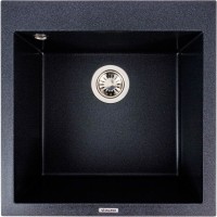 5050 GALAX  Кухонна мийка гранітна 500*500, кріплення, карбон (1 сорт) Valeso