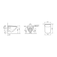 CCC50A1700SC Inspire V2.0 Підвісний унітаз з інтегрованим електронним біде TouchReel (1 сорт) AM.PM