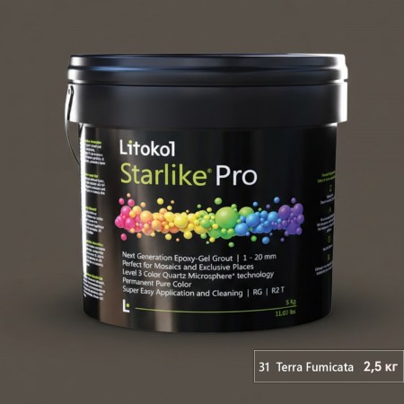 Клей-зат Starlike Pro 31 Terra Fumicata 2.5кг (1 сорт) Litokol