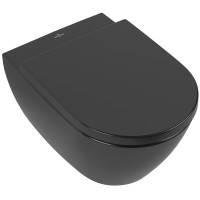 5614R0R7 SUBWAY 2.0 Унітаз підвісний DirectFlush, Pure Black (1 сорт) VILLEROY  BOCH фото 1