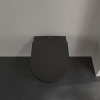 5614R0R7 SUBWAY 2.0 Унітаз підвісний DirectFlush, Pure Black (1 сорт) VILLEROY  BOCH фото 4