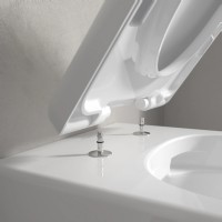 5656CL01 Skyla  Унітаз підвісний DirectFlush з кришкою QuickRelease/SoftClosing з турбозмивом, White VILLEROY  BOCH фото 9