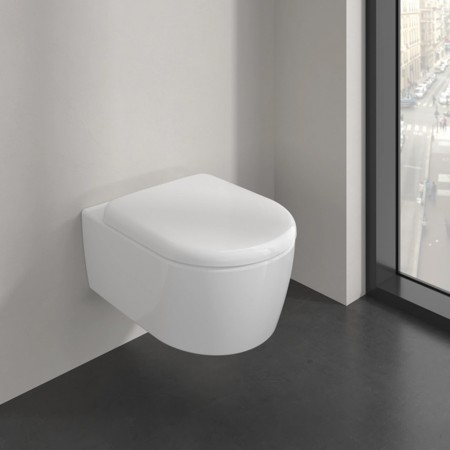 5656CL01 Skyla  Унітаз підвісний DirectFlush з кришкою QuickRelease/SoftClosing з турбозмивом, White VILLEROY  BOCH